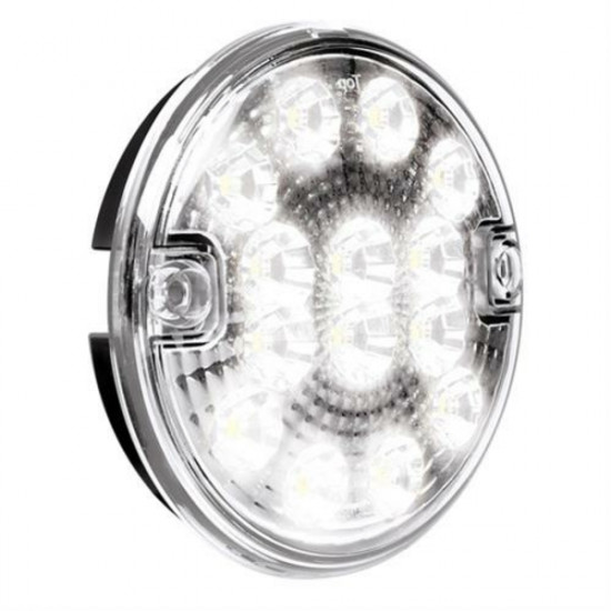 Lampa ΦΩΣ ΦΟΡΤΗΓΟΥ ΠΙΣΩ 12/24V 14LED ΔΙΑΦΑΝΟ ΣΤΡΟΓΓΥΛΟ 140mm 1ΤΕΜ.