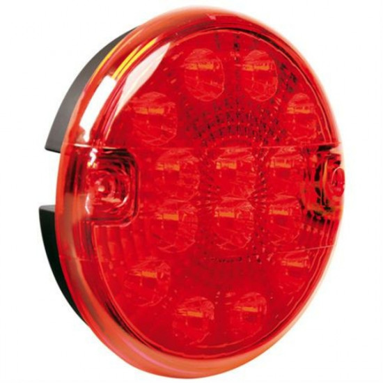 Lampa ΦΩΣ ΦΟΡΤΗΓΟΥ ΠΙΣΩ 12/24V 14LED ΚΟΚΚΙΝΟ ΣΤΡΟΓΓΥΛΟ 140mm 1ΤΕΜ.