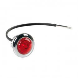 Lampa ΦΩΣ ΟΓΚΟΥ 12/24V LED ΚΟΚΚΙΝΟ ΣΤΡΟΓΓΥΛΟ 19,5mm 1ΤΕΜ.