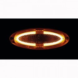 Lampa ΦΩΣ ΟΓΚΟΥ 4LED ΠΟΡΤΟΚΑΛΙ ΧΡΩΜΑΤΟΣ SMD 12/24V 124 mm -1ΤΕΜ.