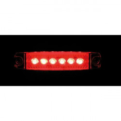 Lampa ΦΩΣ ΟΓΚΟΥ 6LED ΚΟΚΚΙΝΟ 12/24V 96mm ΑΔΙΑΒΡΟΧΟ 1ΤΕΜ.