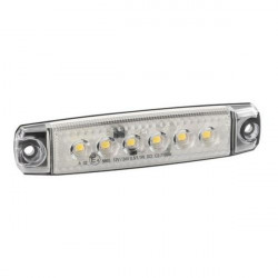 Lampa ΦΩΣ ΟΓΚΟΥ 6LED ΛΕΥΚΟ 12/24V 96mm ΑΔΙΑΒΡΟΧΟ 1ΤΕΜ.