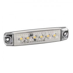 Lampa ΦΩΣ ΟΓΚΟΥ 6LED ΛΕΥΚΟ SMD 12/24V 96mm 20ΤΕΜ.