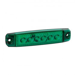 Lampa ΦΩΣ ΟΓΚΟΥ 6LED ΠΡΑΣΙΝΟ 12/24V 96mm ΑΔΙΑΒΡΟΧΟ 1ΤΕΜ.
