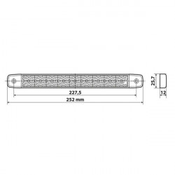 Lampa ΦΩΣ ΟΓΚΟΥ 9/32V ILLUMI ΜΕ 9 SMD LED 1 ΧΡΗΣΗΣ ΟΠΙΣΘΕΝ (ΚΟΚΚΙΝΟ/ΑΔΙΑΒΡΟΧΟ) - 1 ΤΕΜ.