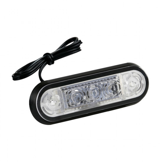 Lampa ΦΩΣ ΟΓΚΟΥ ΦΟΡΤΗΓΟΥ 24V 3 LED 80x22mm ΠΟΡΤΟΚΑΛΙ - 1 ΤΕΜ.