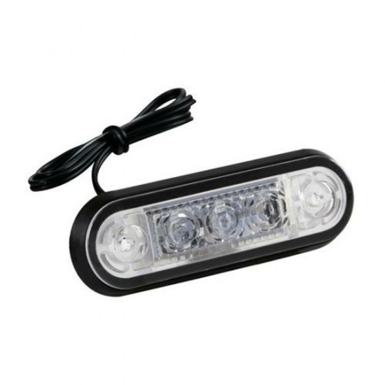 Lampa ΦΩΣ ΟΓΚΟΥ ΦΟΡΤΗΓΟΥ 24V 3LED 80x22mm ΚΟΚΚΙΝΟ 1ΤΕΜ