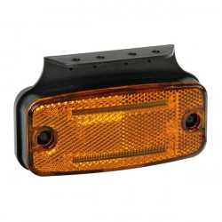 Lampa ΦΩΣ ΟΓΚΟΥ S18 2 LED ΠΟΡΤΟΚΑΛΙ 10/30V ΜΕ ΑΝΑΚΛΑΣΤΗΡΑ (114x54 mm) -1ΤΕΜ.