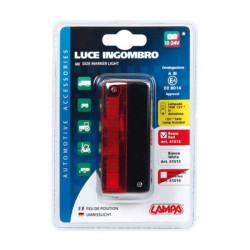 Lampa ΦΩΣ ΘΕΣΕΩΣ 93x38mm 12/24V ΚΟΚΚΙΝΟ