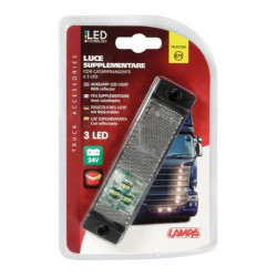 Lampa ΦΩΣ ΘΕΣΕΩΣ ΦΟΡΤΗΓΟΥ 24V 3LED ΛΕΥΚΟ 130x30mm 1ΤΕΜ.