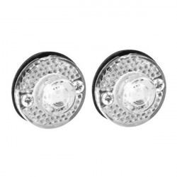 Lampa Φώτα Όγκου Φορτηγού 24V 1 Led 2τεμ Λευκά F-12