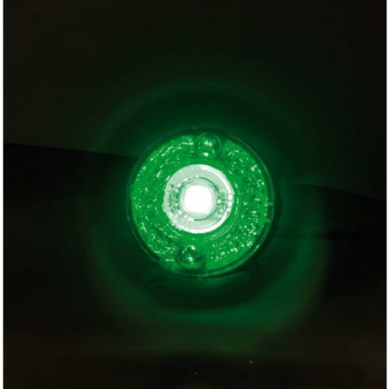 Lampa Φώτα Όγκου Φορτηγού 24V 1 Led 2τεμ Πράσινα V-1