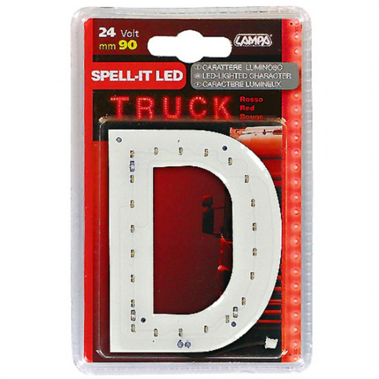 Lampa ΓΡΑΜΜΑ D ΚΟΚΚΙΝΟ 24V LED