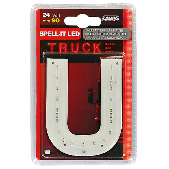 Lampa ΓΡΑΜΜΑ U ΚΟΚΚΙΝΟ 24V LED