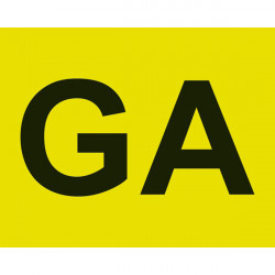 Lampa ΓΡΑΜΜΑΤΑ GA ΣΕ ΚΙΤΡΙΝΟ ΠΛΑΙΣΙΟ