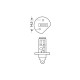Lampa H1 12V 55W P14,5s XENON TOP 4.800K +120- φως  2τεμ.
