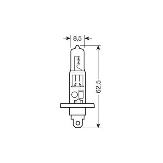 Lampa H1 12V 55W P14,5s XENON ULTRA 4.800K +90-  2ΤΕΜ.