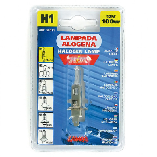 Lampa H1 ΑΛΟΓΟΝΟΥ 12V/100W 62.5mm P14,5s ΤΕΜ1