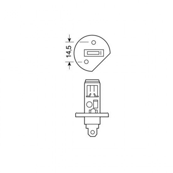 Lampa H1 ΑΛΟΓΟΝΟΥ 12V/55W 62.5mm P14,5s ΛΑΜΠΑ