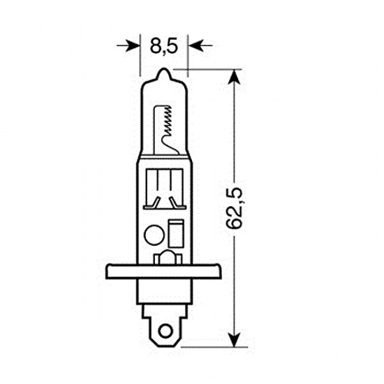 Lampa H1 XENON-BLUE 12V/100W 62.5mm 4.150Κ