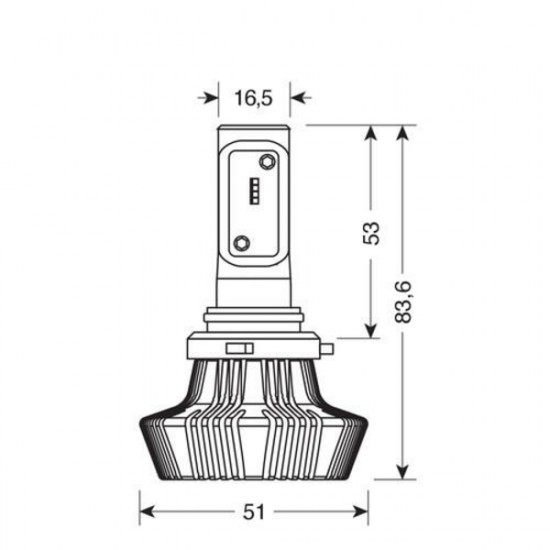 Lampa H10 10-30V 6.500K 4.000lm 25W PY20d HALO LED 8LED ZES CHIPS 1ΤΕΜ.