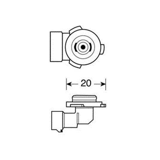 Lampa H10 BLUE-XENON 12V/42W 4.500Κ