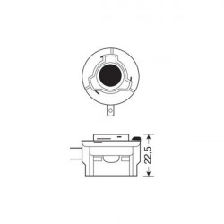Lampa H11B Λάμπα Αλογόνου 12V - 55W - PGJY19-2 - 1 τεμ Κουτί