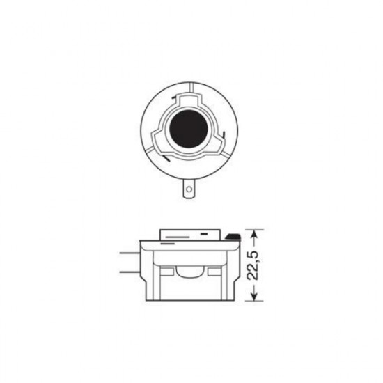 Lampa H11B Λάμπα Αλογόνου 12V - 55W - PGJY19-2 - 1 τεμ Κουτί