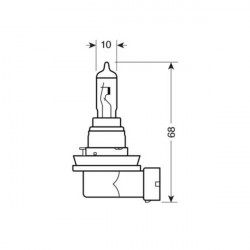 Lampa H16 12V 19W PGJ19-3 BLU-XE 4.500 2ΤΕΜ. ΚΟΥΤΙ