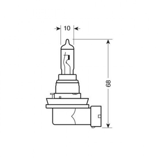 Lampa H16 12V 19W PGJ19-3 STANDAR LINE ΑΛΟΓΟΝΟΥ 1ΤΕΜ. ΚΟΥΤΙ