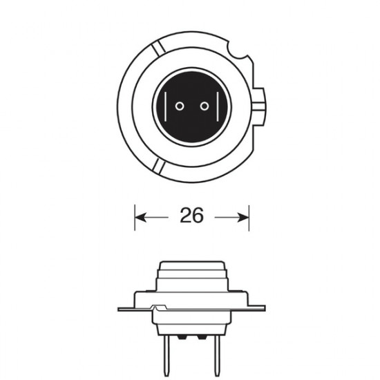 Lampa H18 12V 65W PY26d-1 1700lm STANDARD LINE ΑΛΟΓΟΝΟΥ (ΚΟΥΤΙ) - 1 ΤΕΜ.