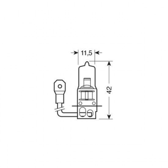 Lampa H3 12V 55W PK22s XENON ULTRA 4.800K +90-  2ΤΕΜ.