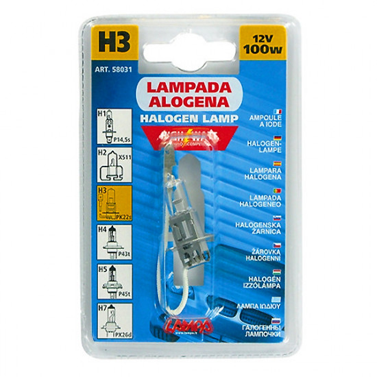 Lampa H3 ΑΛΟΓΟΝΟΥ 12V/100W 42mm PK22s ΛΑΜΠΑ