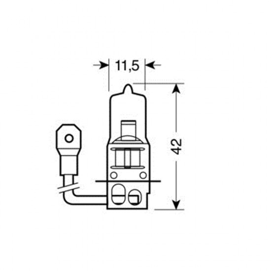 Lampa H3 ΑΛΟΓΟΝΟΥ 12V/55W 42mm PK22s