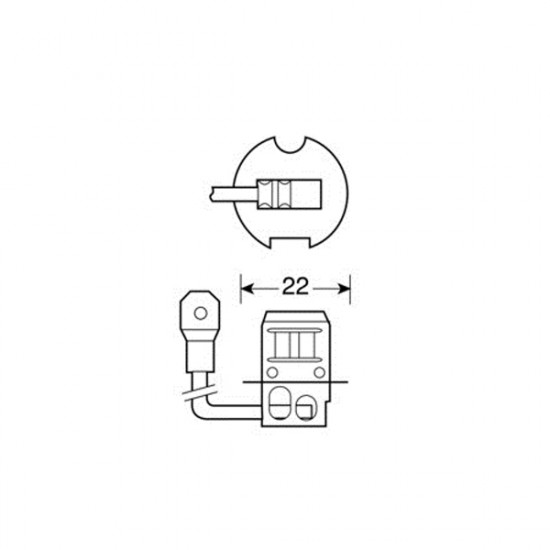 Lampa H3 ΑΛΟΓΟΝΟΥ 12V/55W 42mm PK22s