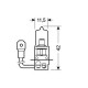 Lampa H3 XENON-BLUE 12V/55W 42mm 4.150Κ