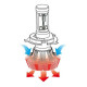 Lampa H4 10-30V 6.500K 4.000lm 25W P43t HALO LED 16LED ZES CHIPS 1ΤΕΜ. Lampa H4 10-30V 6.500K 4.000lm 25W P43t HALO LED 16LED ZES CHIPS 1ΤΕΜ.