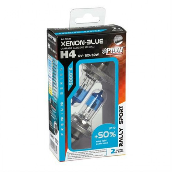 Lampa H4 12V 100/80W P43t XENON BLUE 5.000K +50- 2ΤΕΜ