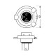 Lampa H4 12V 90/100W 5500K - ULTRA WHITE