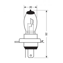 Lampa H4 60/55W Xenium Race 12V