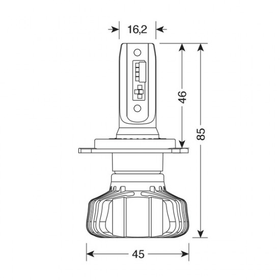 Lampa H4 9>32V 6.500K 4.500lm 40W P43t HALO LED SERIE 5 BLASTER 16LED SEOUL 2ΤΕΜ. LED KIT