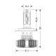 Lampa H4 9>32V 6.500K 4.500lm 50W P43t HALO LED SERIE 4 FIT-MASTER 16LED ZES CHIPS 2ΤΕΜ. LED KIT