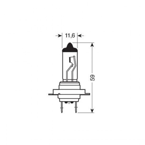 Lampa H7 12V 55W PX26d XENON ULTRA 4.800K +90-  2ΤΕΜ.