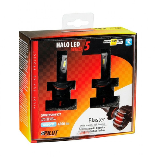 Lampa H7 9>32V 6.500K 4.500lm 40W PX26d HALO LED SERIE 5 BLASTER 8LED SEOUL 2ΤΕΜ. LED KIT