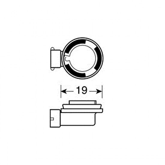 Lampa H8 BLUE XENON 12V/35W 4.500Κ