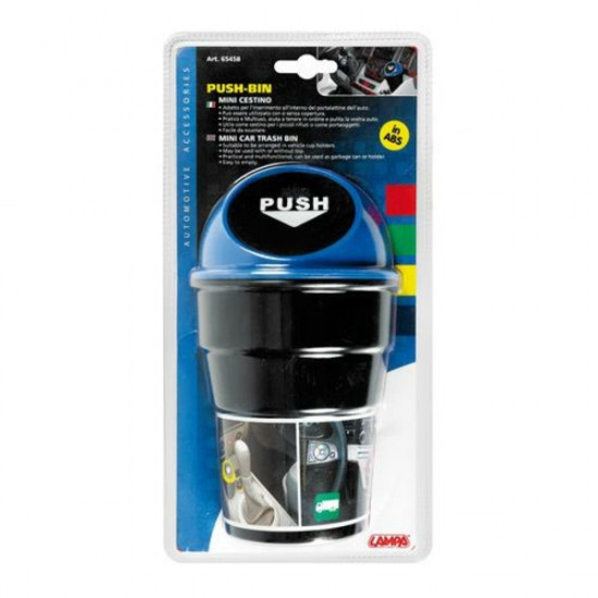 Lampa ΚΑΔΟΣ ΑΠΟΡΡΙΜΑΤΩΝ ΑΥΤΟΚΙΝΗΤΟΥ PUSH-BIN (ΜΕ ΚΑΠΑΚΙ - ΜΠΛΕ/ΚΟΚΚΙΝΟ/ΠΡΑΣΙΝΟ/ΚΙΤΡΙΝΟ - 10 Χ 18 cm)