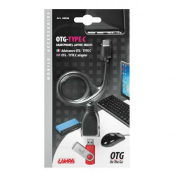 Lampa ΚΑΛΩΔΙΟ ΑΝΤΑΠΤΟΡΑΣ ΣΥΝΔΕΣΗΣ USB>USB TYPE-C (20 cm)