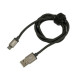 Lampa ΚΑΛΩΔΙΟ ΦΟΡΤΙΣΗΣ - ΣΥΓΧΡΟΝΙΣΜΟΥ MICRO USB SUPER RESISTANT 100cm ΜΑΥΡΟ