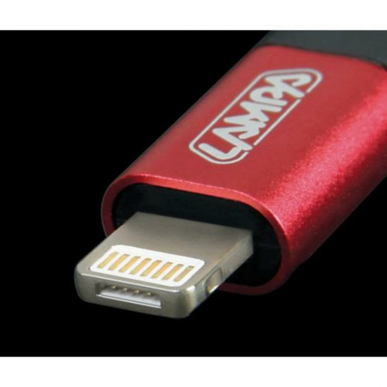 Lampa ΚΑΛΩΔΙΟ ΦΟΡΤΙΣΗΣ - ΣΥΓΧΡΟΝΙΣΜΟΥ USB TYPE C-MICRO USB-USB 3.0-APLLE 8 PIN 100cm (ΚΟΚΚΙΝΟ) RED LINE