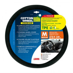 Lampa ΚΑΛΥΜΜΑ ΤΙΜΟΝΙΟΥ COTTON WHEEL ΜΑΥΡΟ ΧΡΩΜΑ ME ΒΑΜΒΑΚΕΡΗ ΕΠΕΝΔΥΣΗ ΑΟΣΜΟ ΟΙΚΟΛΟΓΙΚΟ/ ΜΗ ΤΟΞΙΚΟ/ ΑΝΑΚΥΚΛΩΣΙΜΟ ΥΛΙΚΟ